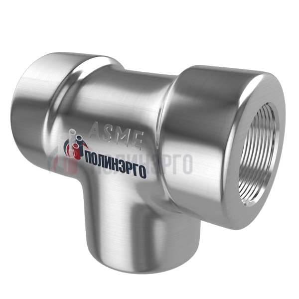 Каталог Тройник резьбовой нержавеющий 1" CL3000 NPT-F ASME B16.11