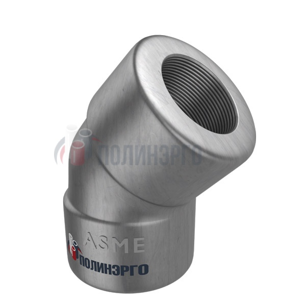 Каталог Отвод резьбовой 45° 1/2" CL6000 NPT-F ASME B16.11